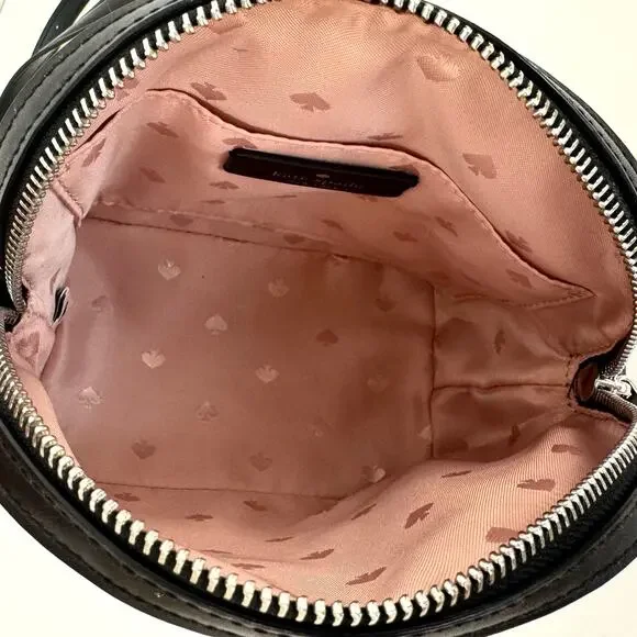 Kate Spade Penguin Crossbody Bag Dome Leather Black/White Novelty Purse - Picture 13 of 14